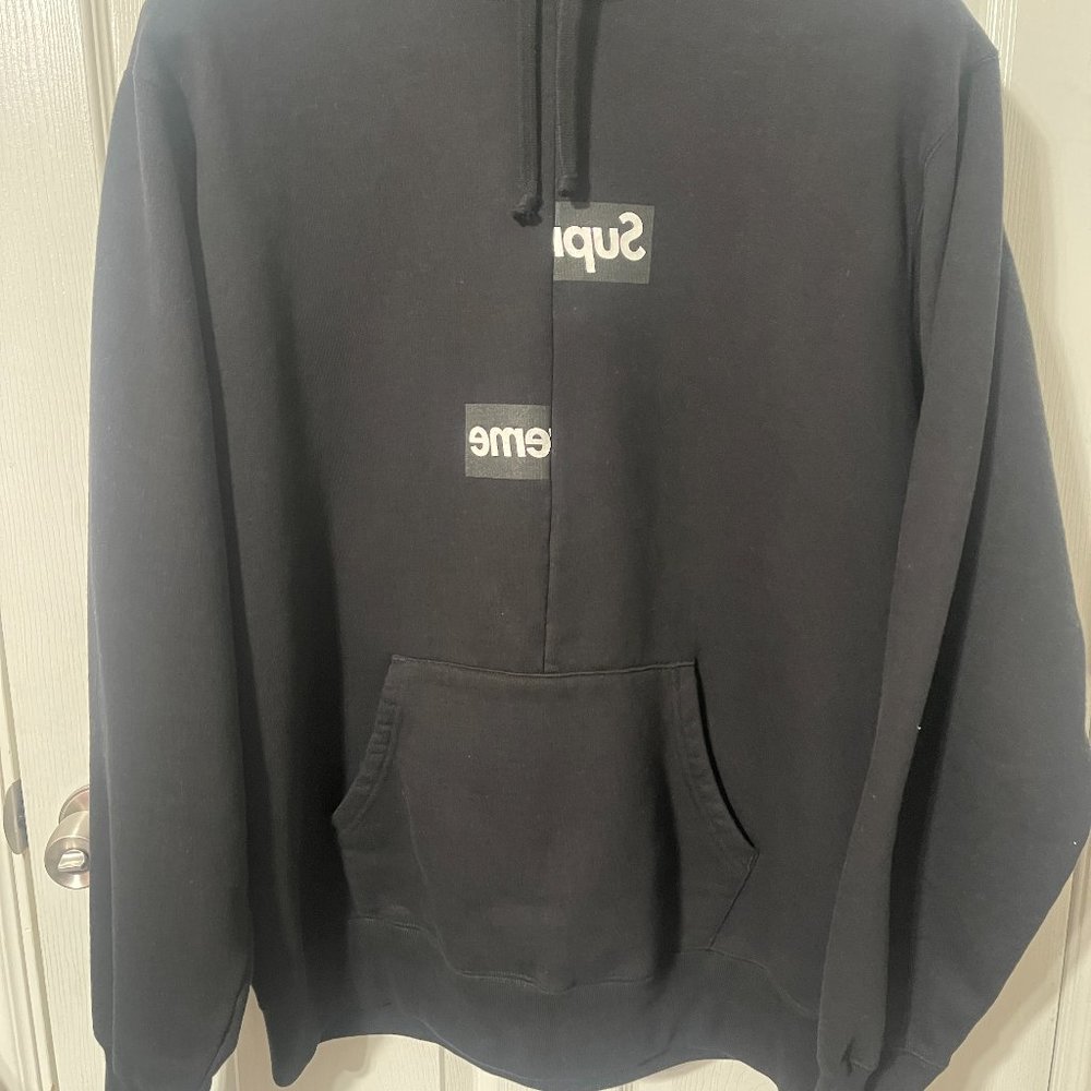 Supreme CDG SHIRT Split Box Logo Hooded Sweatshirt